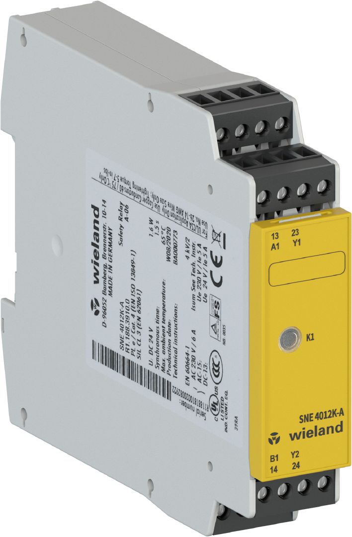SNO 4012K-A DIN rail relay with screw terminals