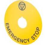 Elfin Emergency Stop Legend Plates - 020D23 / 020DD23