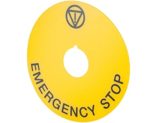 Elfin Emergency Stop Legend Plates - 020D23 / 020DD23