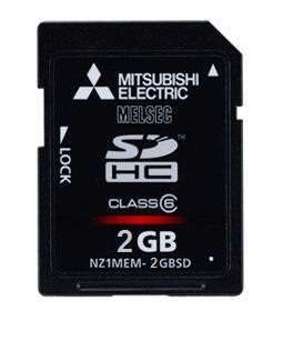 Mitsubishi NZ1MEM-2GBSD: 2GB SD memory card for GOT