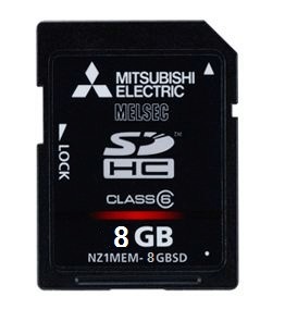 Mitsubishi NZ1MEM-8GBSD: 8GB SDHC memory card for GOT