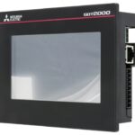 Mitsubishi GT2104-PMBD: Graphic touch terminal; 4.5"; TFT Greyscales; 24VDC; Ethernet; RS-422/485; USB; Black frame