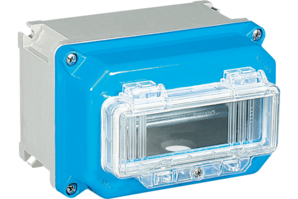 TAIS JUNCTION BOX WITH TRANSPARENT WINDOW 185X125X125 7 MODULES IP67