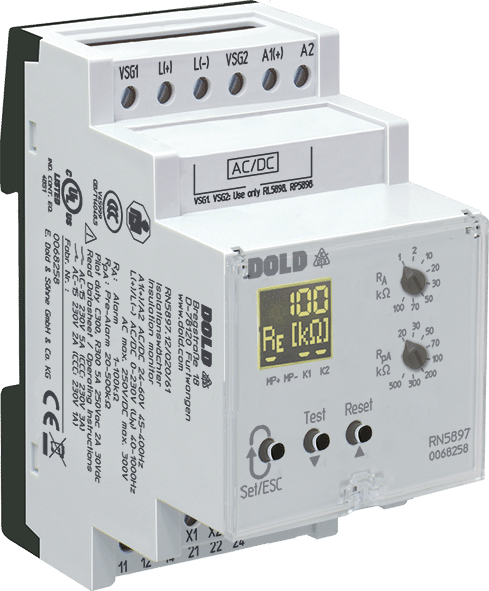 DOLD RN 5897/020 | Insulation Monitoring Device 2x1 changeover contact