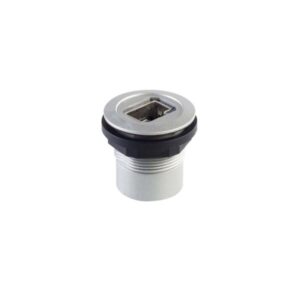 Schlegel RRJ_RJ45 Panel Mount RJ45 (RONTRON-R-JUWEL) Silver  22.3 mm Round RRJ_RJ45