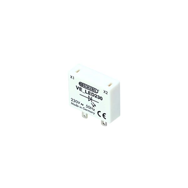 VE_LED230_S-Product-Image-600x600.jpg Schlegel VE_LED230_S Voltage reducer to operate an LED at 230V AC Faston Terminals 2.8 X 0.8 Mm II (protective insulation) VE_LED230_S