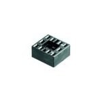 Schlegel XAP8 Plug-in socket with 4 contacts Square Pcb-Mount Terminals Black XAP8