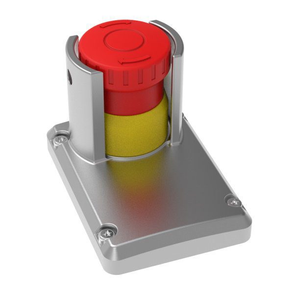 ESL-SSP-emergency-stop-device-with-shroud-replacement-lid.jpg 232101 ESL-SSP Replacement Lid with shroud & padlock holes