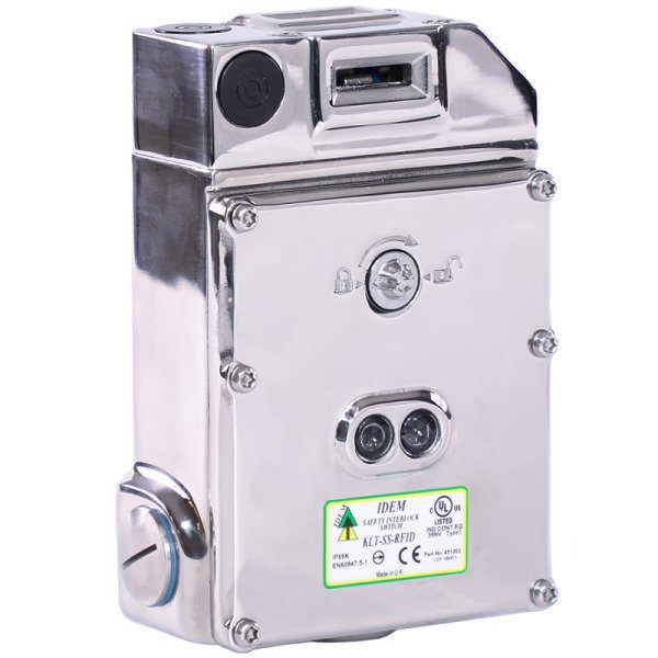 KLT-SS-RFID-Stainless-Steel-Solenoid-Guard-Interlock-with-RFID-Coding.jpg 453201 KLT-SS-RFID-RR Uniquely coded M20 24V Front/End Lower