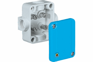 P101045 TAIS MIGNON JUNCTON BOX IN THERMOSETTING GRP 62 X 80 X 38MM WITH TERMINALS 4X6 MM 4XM20