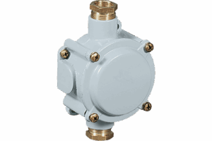 P115135 NAVE JUNCTION BOX IN BRASS UNAV 1398 WITH TERMINAL BLOCK 4X6 MM -CABLE GLAND 24X14
