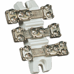 P159040 CONTACT CERAMIC TERMINAL BLOCK WITH FLAT TERMINALS 4X16MM2