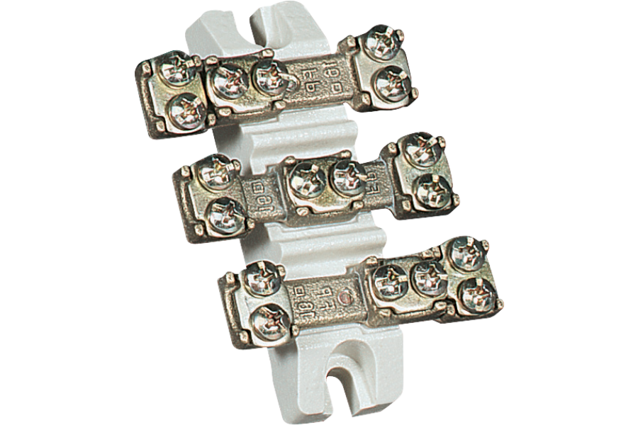 P159040 CONTACT CERAMIC TERMINAL BLOCK WITH FLAT TERMINALS 4X16MM2