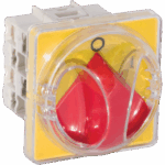 P214164 CAM-ST REAR PANEL EMERGENCY SWITCH 4P 16A 67X67 YELLOW/RED