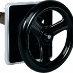 P270728 CAM BLACK HANDWHEEL WITH DOORLOCK FOR CABINETS FOR SWITCHES 400A