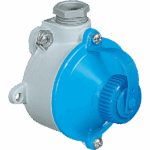 P401030 RONDO CONCENTRIC PLUG WALL-MOUNTING SOCKET-OUTLET IN ALUMINIUM ALLOY ENCLOSURE 6A 25/50V 2P CABLE GLAND 1XM20