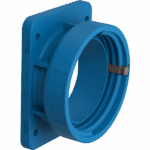P419023 X-CEE STRAIGHT PANEL MOUNTED FLANGE 16A/32A 3P+N/2P/3P+E IP66/67/68/69