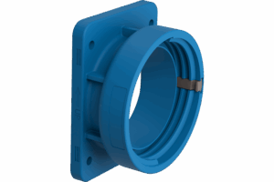 P419023 X-CEE STRAIGHT PANEL MOUNTED FLANGE 16A/32A 3P+N/2P/3P+E IP66/67/68/69