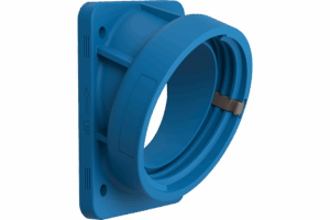 P419036 X-CEE 20ANGLED PANEL MOUNTED FLANGE 125A 2P/3P/3P+N+E IP66/67/68/69