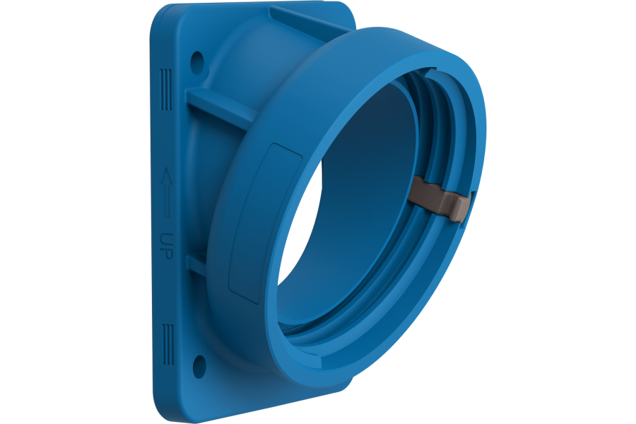 P419032 X-CEE 20ANGLED PANEL MOUNTED FLANGE 16A 3P+E IP66/67/68/69