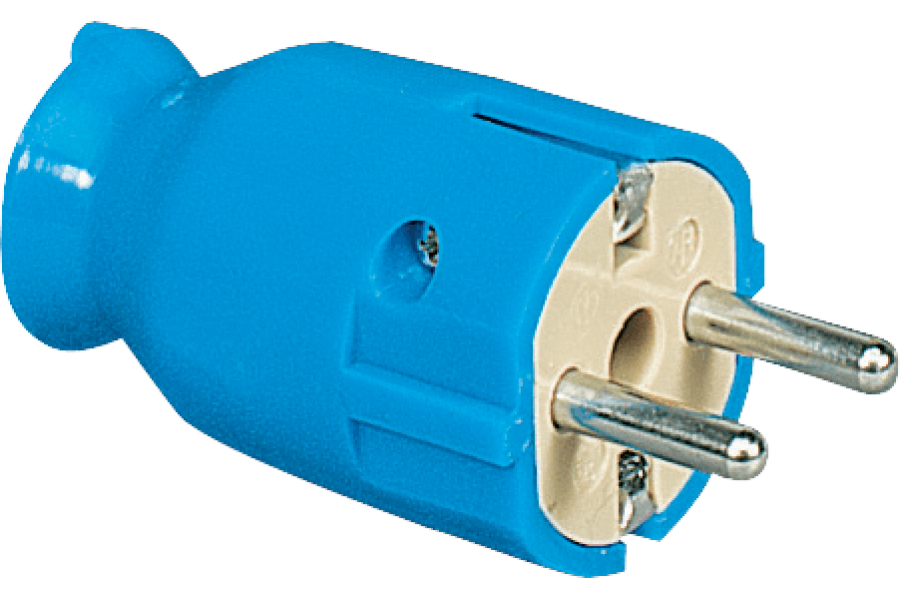 P437152 SPIN SCHUKO PLUG 2P+E 10/16A 250V IN TERMOPLASTICO IP20/IP44