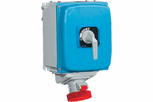 P473447 ALUPRES SWITCHED SOCKET IN ALUMINIUM ALLOY WITH ELECTRICAL INTERLOCK + MCCB + RCD 125A 3P+N+E 500V 7H