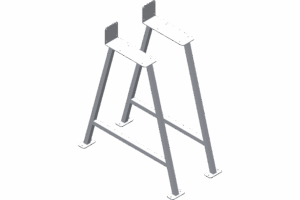 P500886 ENERGY METALBOX PAIR OF SUPPORT IN PAINTED ZINC STEEL FOR ACS ENERGYBOX