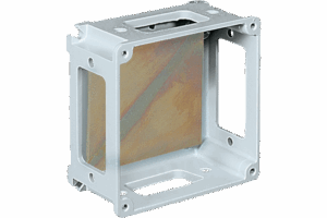 P511314 ALUCASE BOX IN MARINE GRADE ALUMINIUM 185X185X95 WITH WINDOWS F3/F3/F3/F3 IP66