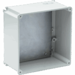 P511610 ALUCASE BOX IN MARINE GRADE ALUMINIUM WITH BLIND WALLS WITH BACK PLATE 373X373X140 IP66