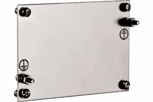 P522014 UNIBOX BACK PLATE IN GALVANIZED STEEL FOR ENCLOSURE TYPE B14 165X125