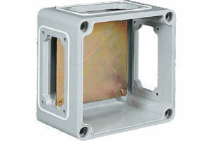 P531221 TAISBOX BOX IN THERMOSETTING GRP 250X185X115mm WITH BACK PLATE WITH WINDOWS -/a/b/-