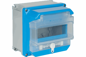 P532301 TAISBOX ENCLOSURE IN THERMOSETTING GRP IN WITH TRANSPARENT WINDOW 190X185X150