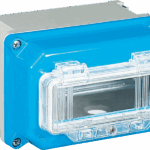 P532698 TAIS BOX 250X125X125MM WITH HOLES PG36/PG36/PG29+PG21/PG36 WITH WINDOW FOR 9 MODULES