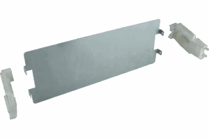 P550637 TAIS CUBE PARTIAL BACK PLATE IN STEEL H200 SIZE7
