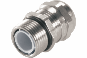 P572109 UNI NICKEL PLATED CABLE GLAND WITH LONG THREAD PG9 IP68