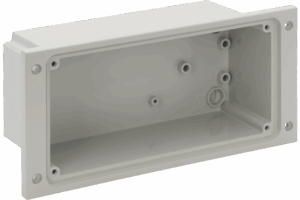 P575501 PRIMA FLUSH-MOUNTING AND PANEL MOUNTING BOTTOM BOX FOR PRIMA AND TER