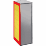 P576600 B-SMART STAINLESS STEEL AISI 316L FIREPROOF BOLLARD FOR 1 EXTINGUISHER IP56