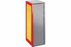 P576600 B-SMART STAINLESS STEEL AISI 316L FIREPROOF BOLLARD FOR 1 EXTINGUISHER IP56