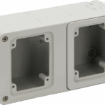 P579702 TOPTER WALL-MOUNTED BOX FOR 2 HORIZONTAL SOCKET-OUTLETS TOPTER SERIES 103X206 IP55