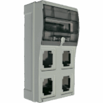 P579822 TOPTER DISTRIBUTION BOARD WITH TRANSPARENT WINDOW FOR 2 SOCKETS IP66