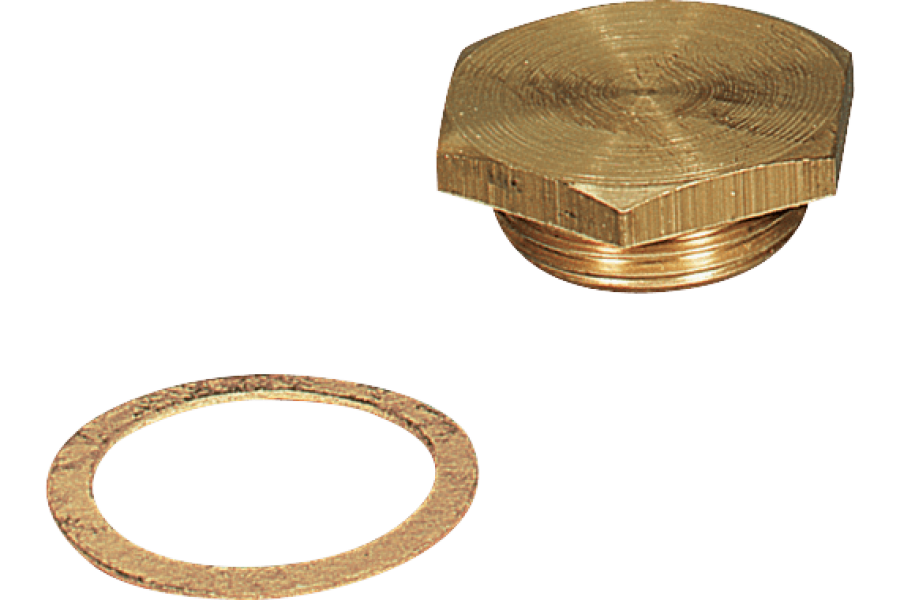 P585490 NAVE BRASS SCREWCAP WITH GASKET M24X1