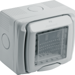 P630012 DOMOTER WALL MOUNTING WATERTIGHT ENCLOSURE FOR MODULAR DEVICES IP55 2 MODULES - 43402