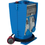 P634002 JANUS ASSEMBLY ACS WITH INTERLOCKED SOCKETS 3X 16A 2P+E - 1X 16A 3P+E PROTECTIONS: MCB INGRESS: INLET IP65