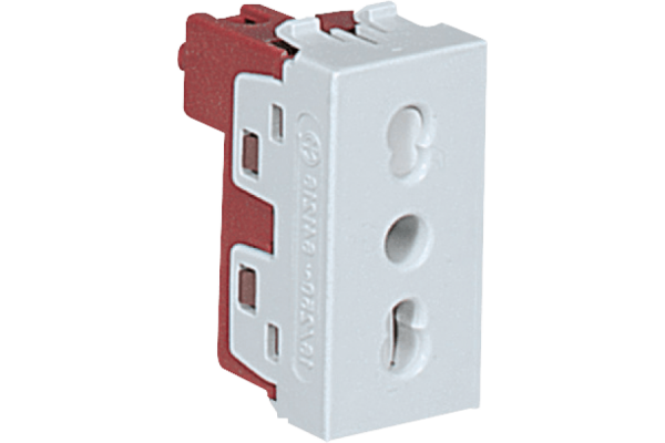 P641216_MAIN_png_900_600_contain_70.png P641216 PT60 MODULAR SOCKET 2P+E 10/16A 250V "BIVALENTE" ITALIAN STANDARD 1 MODULE