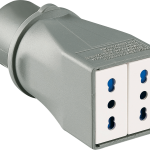 P740002 MULTIPLAY ADAPTOR IEC PLUG - 2 DOMESTIC SOCKETS TYPE P17/11 16A 200-250V 50-60Hz