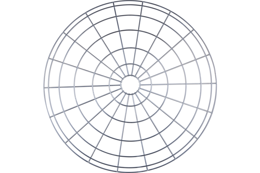 P810993 PROTECTION GRILL IN ZINC STEEL