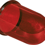 P819018 RINO SPARE DIFFUSER IN POLYCARBONATE FOR CYL LIGHTING FIXTURES 40W RED