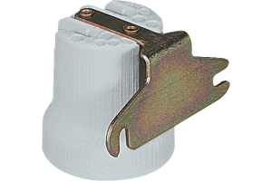 P819056 RINO LAMPHOLDER WITH SUPPORT FOR OVAL AND ROUND LIGHTING FIXTURES HOLDER E27 IN PORCELAINE