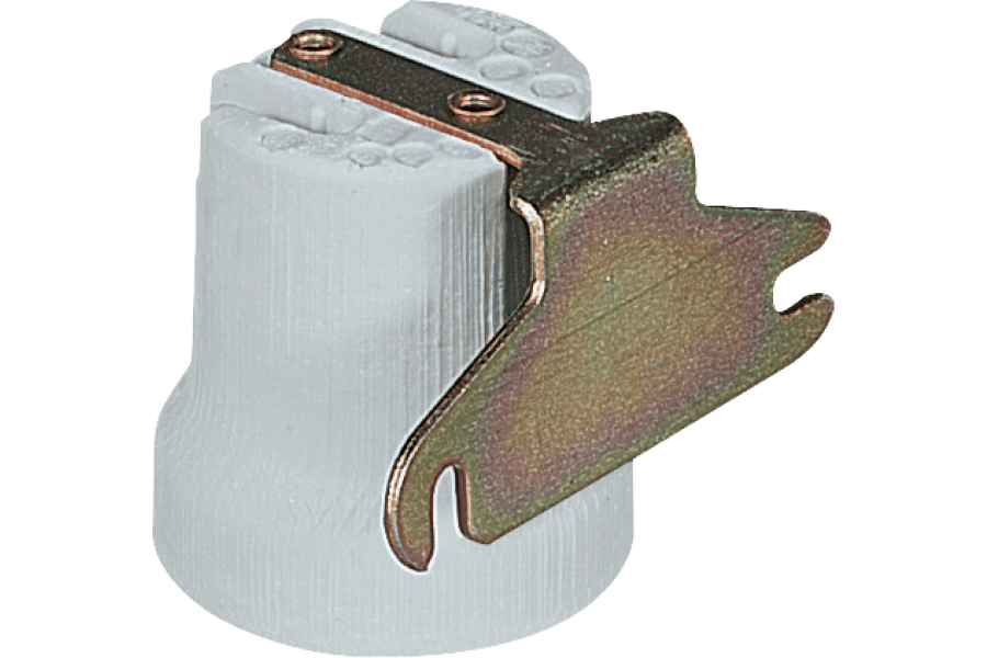 P819056 RINO LAMPHOLDER WITH SUPPORT FOR OVAL AND ROUND LIGHTING FIXTURES HOLDER E27 IN PORCELAINE