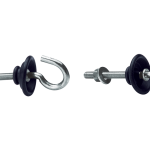 P820001 RINO PAIR OF HOOKS FOR INSTALLATION AND SUSPENSION OF WATERTIGHT STAINLESS STEEL LIGHTING FIXTURES